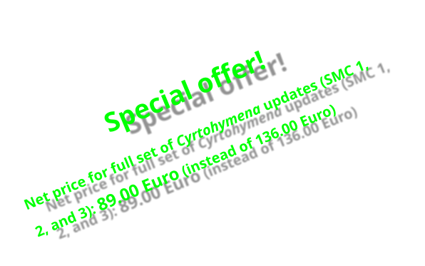 Special offer! Net price for full set of Cyrtohymena updates (SMC 1, 2, and 3): 89.00 Euro (instead of 136.00 Euro)